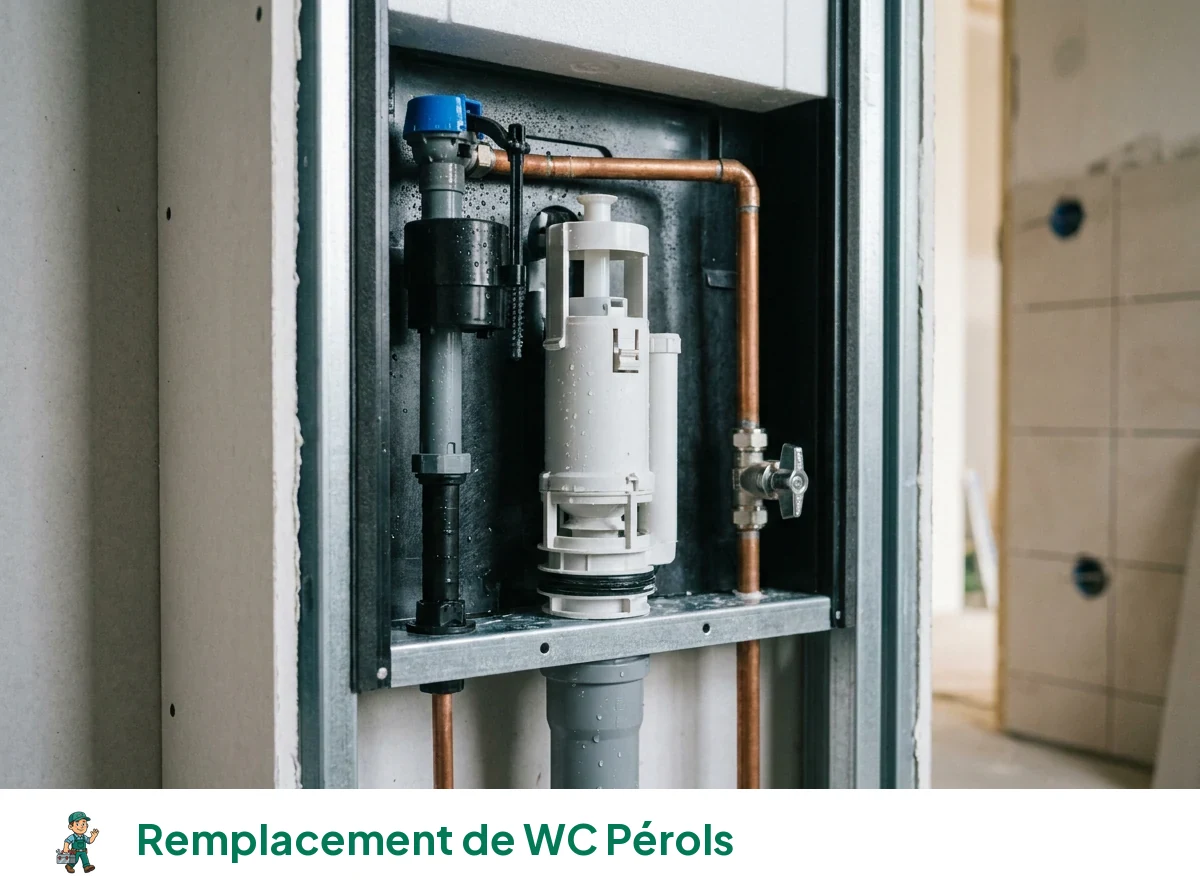 Remplacement de WC à Pérols